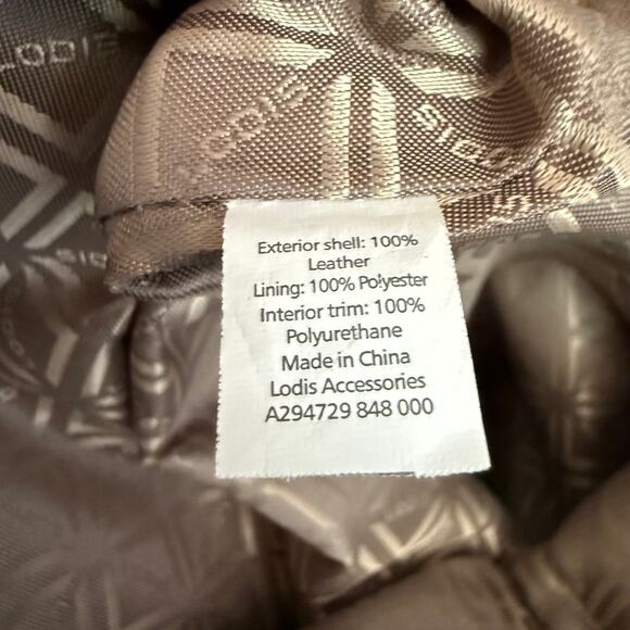 Lodis 100% Leather Snakeskin Print Crossbody Multi-carrying Option Purse - Picture 8 of 8